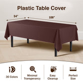 Brown plastic Table Cover